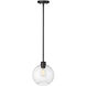 Basin 1 Light 10 inch Powder Coated Black Outdoor Hanging Pendant